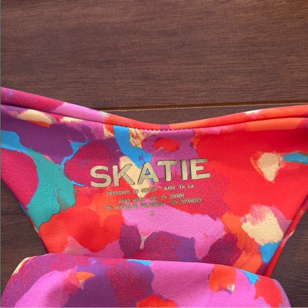 Skatie Colorful Abstract Bikini Top